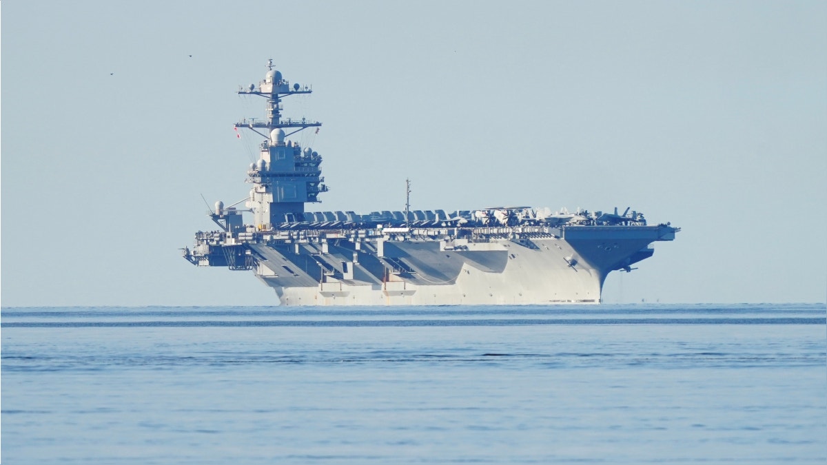 Se estima que el portaaviones USS Gerald Ford llegará al mar Caribe a mediados de noviembre. 