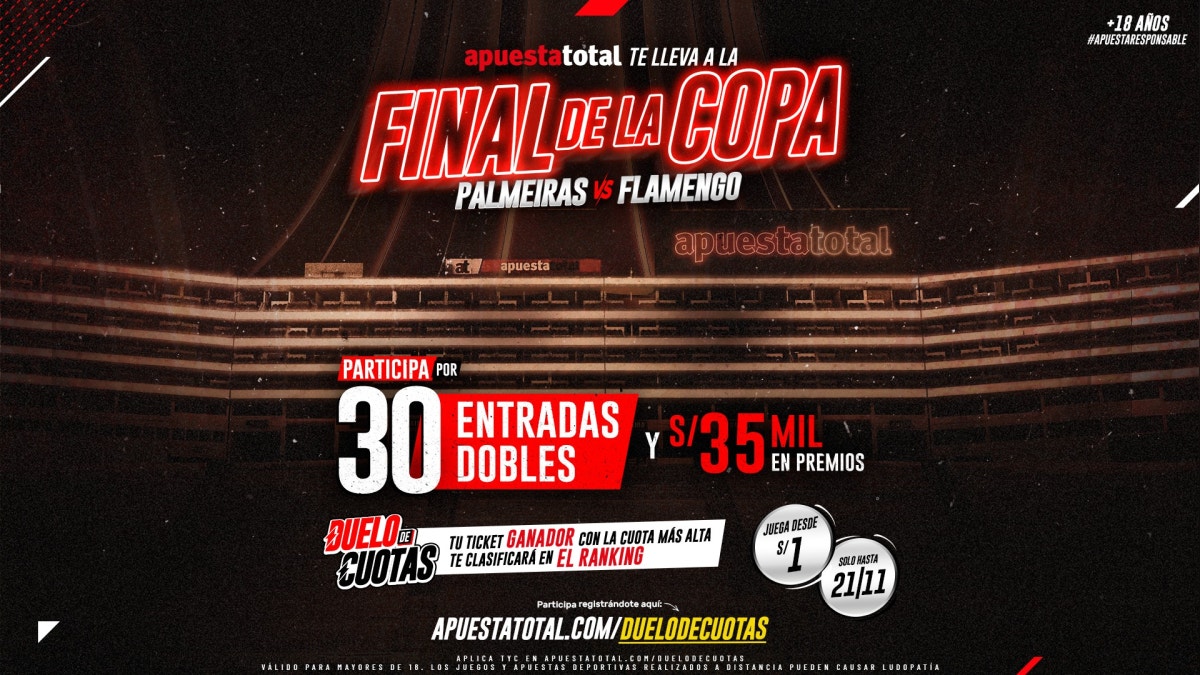 Vive el Flamengo vs. Palmeiras gracias a Apuesta Total