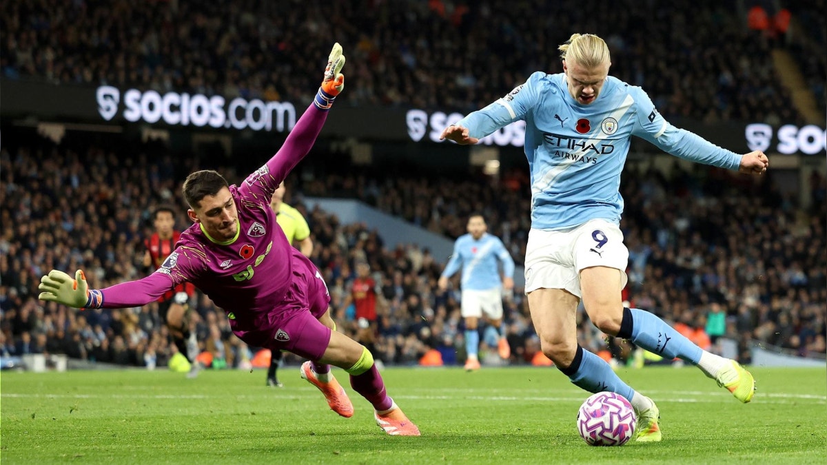 Son 13 los goles de Erling Haaland en lo que va de la Premier League.