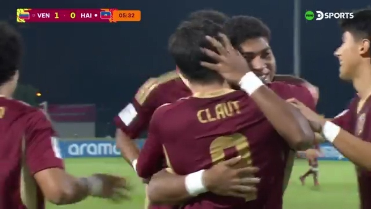 Diego Claut pone el 1-0 para Venezuela
