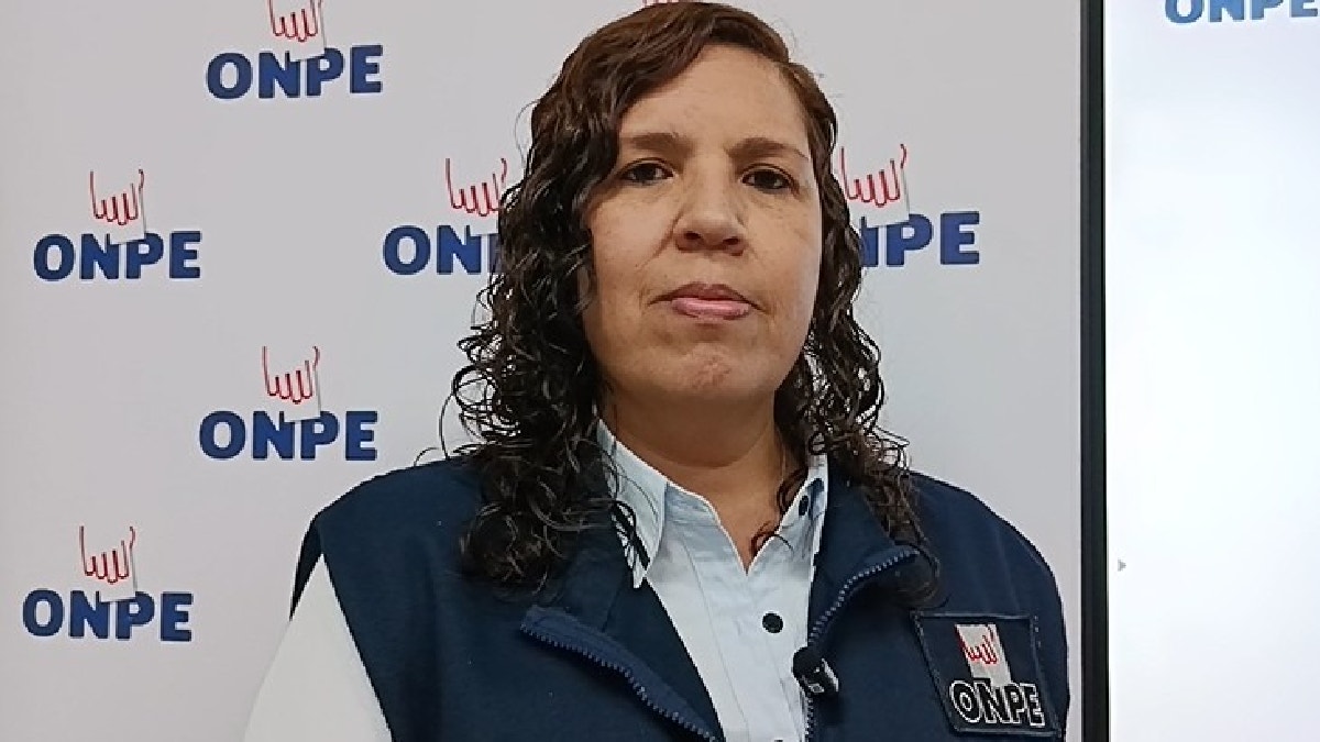 Karina Rivera vocera de la ONPE sobre franja electoral para las elecciones primarias.