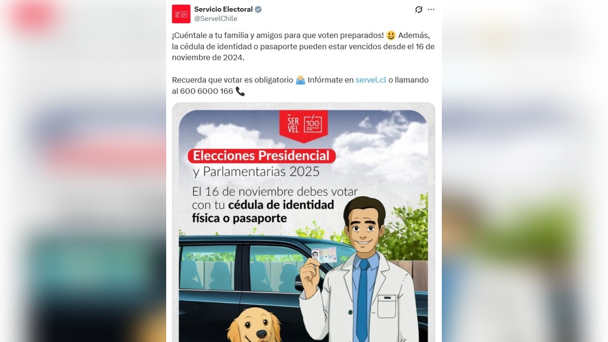 Servel recuerda los documentos que puedes usar en las elecciones en Chile