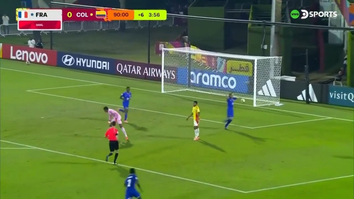 Perrier Moungengue y el 2-0 para Francia frente a Colombia
