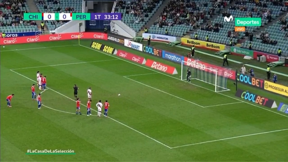 Este fue el gol de Alex Valera frente al seleccionado chileno.