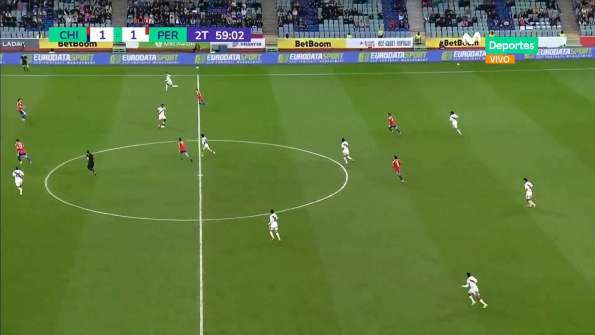 Así fue el gol de Osorio para la ventaja chilena.