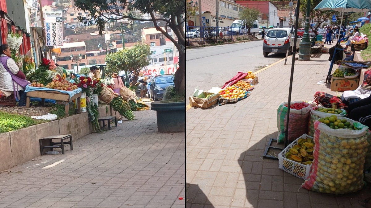 Los comerciantes ambulantes se ponen la vereda y venden sus productos en la calle