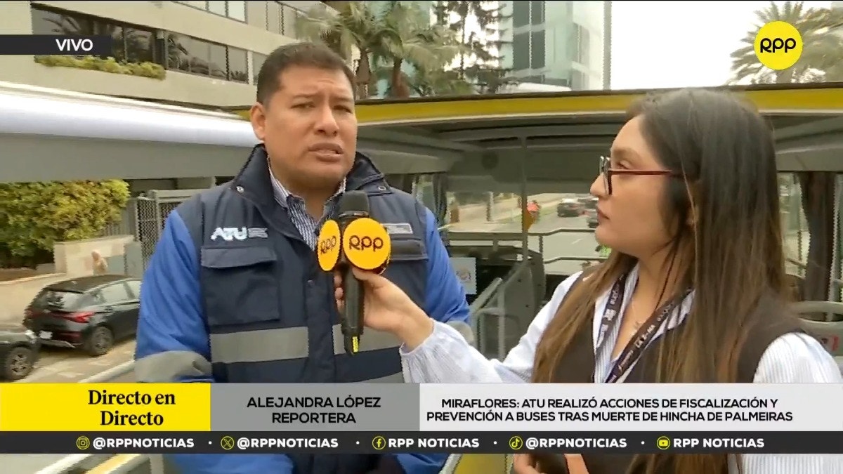 Miraflores: Autoridades de la ATU realizan acciones de fiscalización y prevención a buses de transporte turístico tras muerte de hincha de Palmeiras 