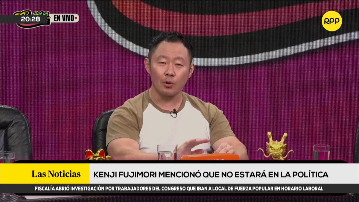 Kenji Fujimori mencionó que no estará en la política 