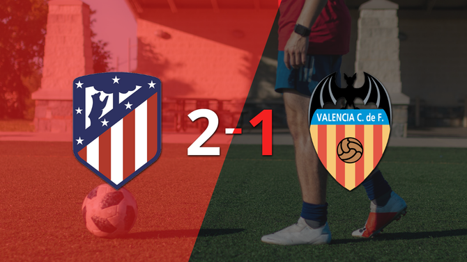 LaLiga EA Sports: Valencia no pudo con Atlético de Madrid y cayó por 2-1