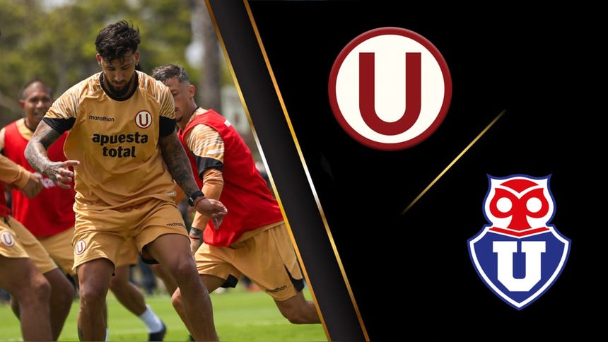  Señal TV de partido, Universitario vs U de Chile por la Noche Crema.