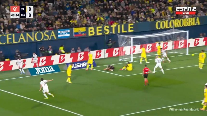 Kylian Mbappé puso por delante al Madrid.