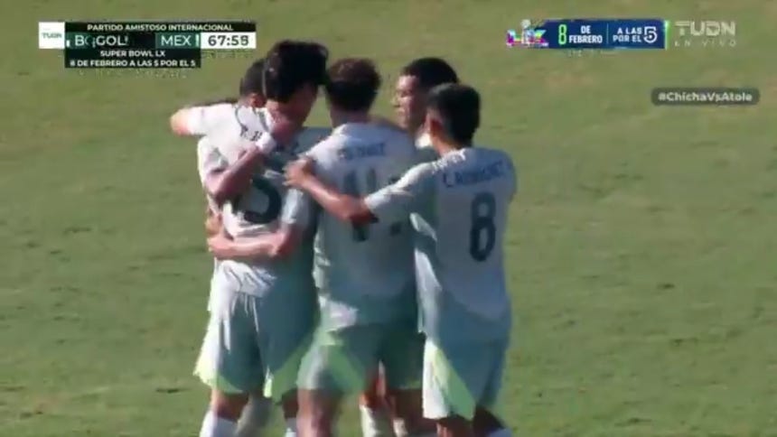 Germán Berterame anotó el 1-0 para México