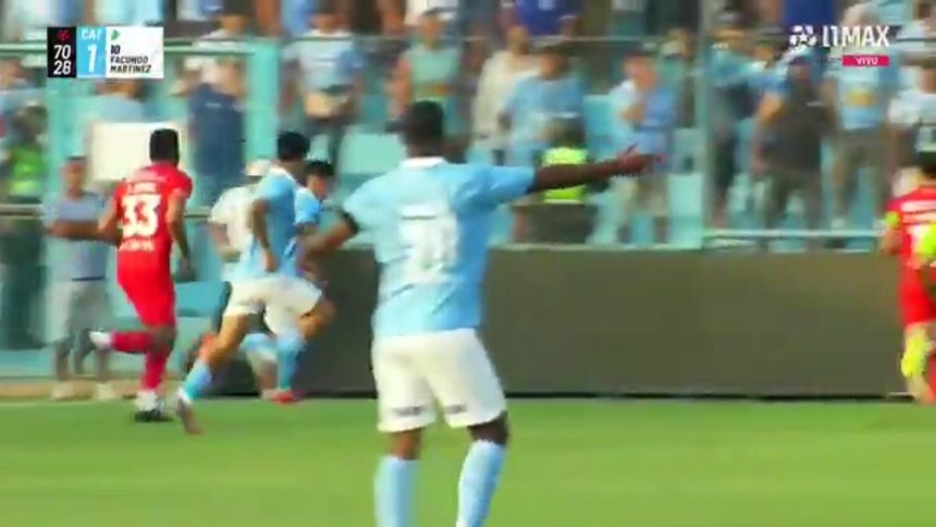 Vizeu marcó el 3-1 para Sporting Cristal