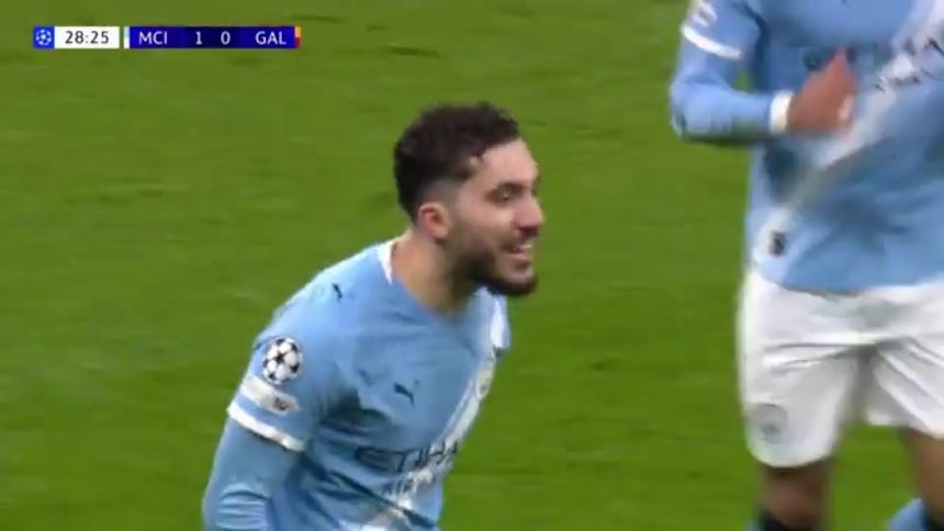 Cherki anota el 2-0 para Manchester City