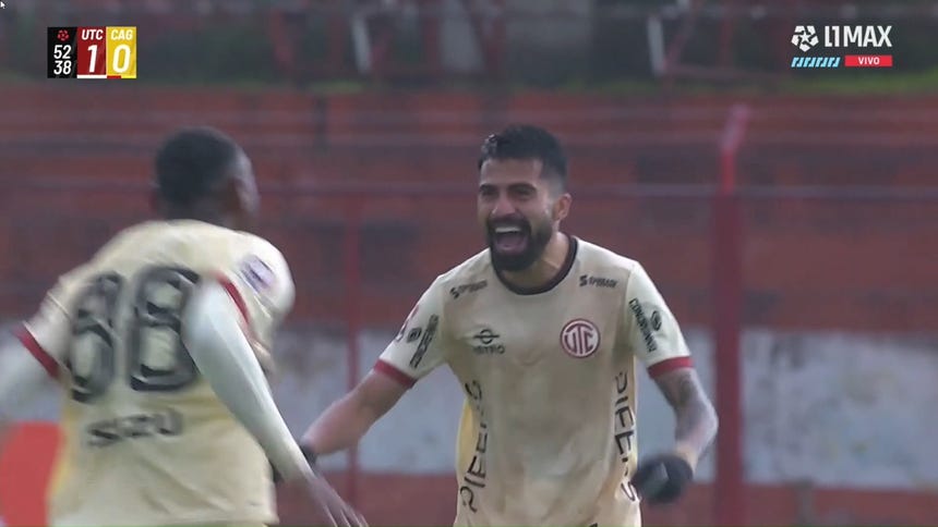 Adolfo Muñoz convirtió el 2-0 de UTC sobre Atlético Grau