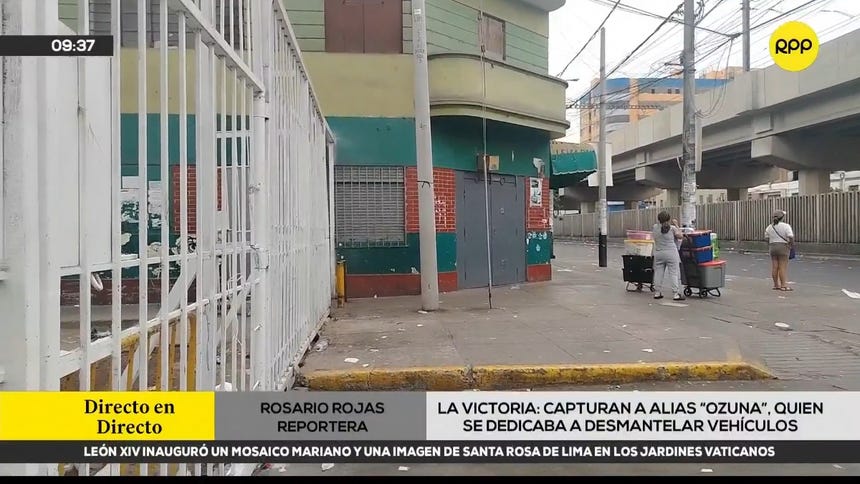 Capturan a alias ‘Ozuna’, sindicado de desmantelar vehículos en Gamarra 