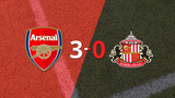 Premier League: Arsenal le pasó por encima 3-0 a Sunderland con doblete de Viktor Gyökeres