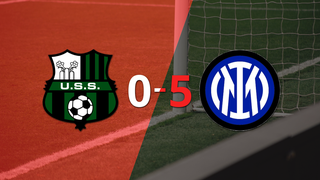 Serie A: Sassuolo sufre una humillante derrota por 5 a 0 ante Inter