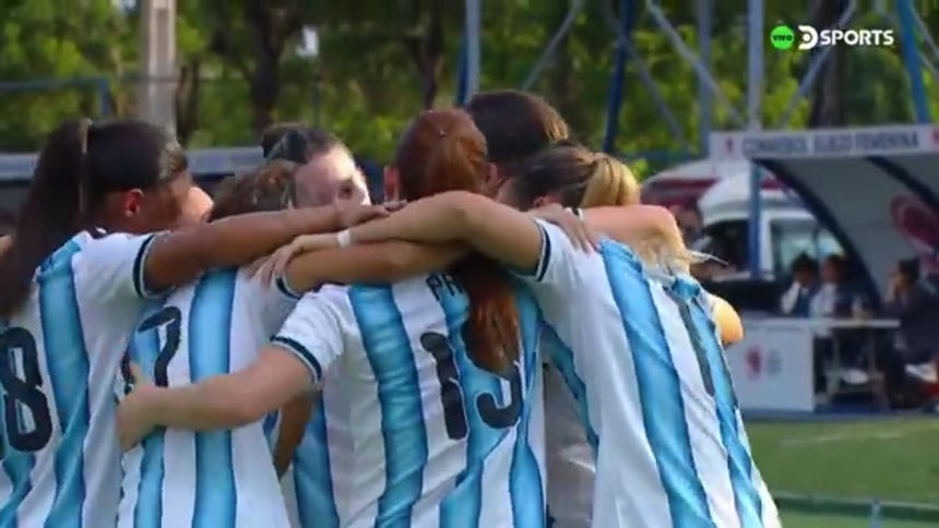 Mercedes Diz anotó el 1-0 para Argentina