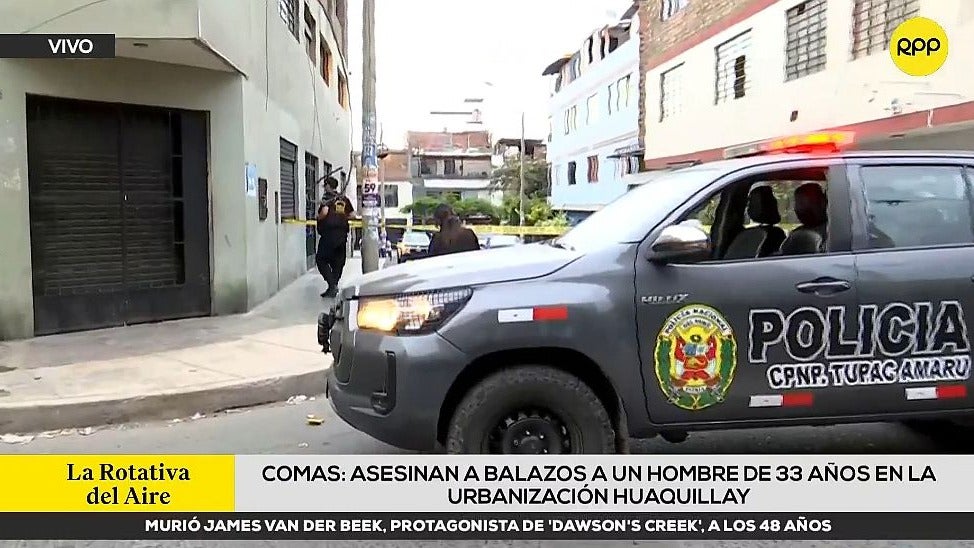 PNP investiga asesinato de hombre en plena vía pública en Comas