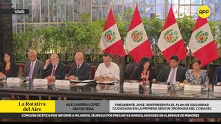 José Jerí presentó el Plan Nacional de Seguridad Ciudadana en la primera sesión ordinaria del Conasec