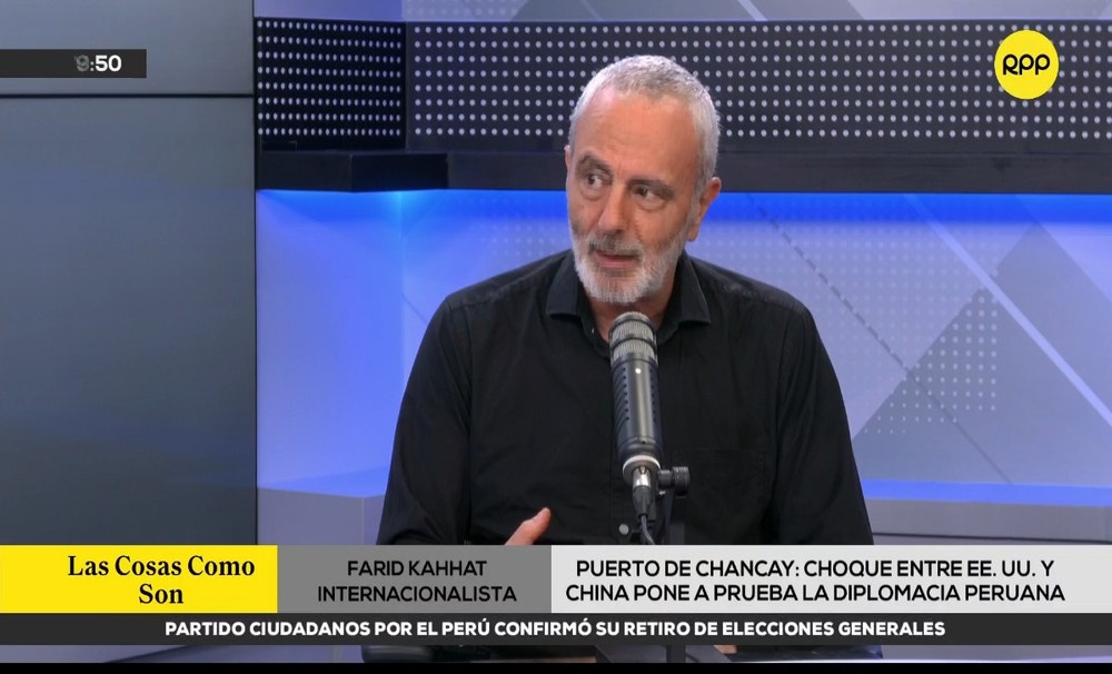 Farid Kahhat: “La soberanía es un asunto interno del Perú, no le compete a Estados Unidos juzgarla”