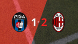 Serie A: Pisa sufrió una amarga derrota ante Milan, cayendo por 2 a 1