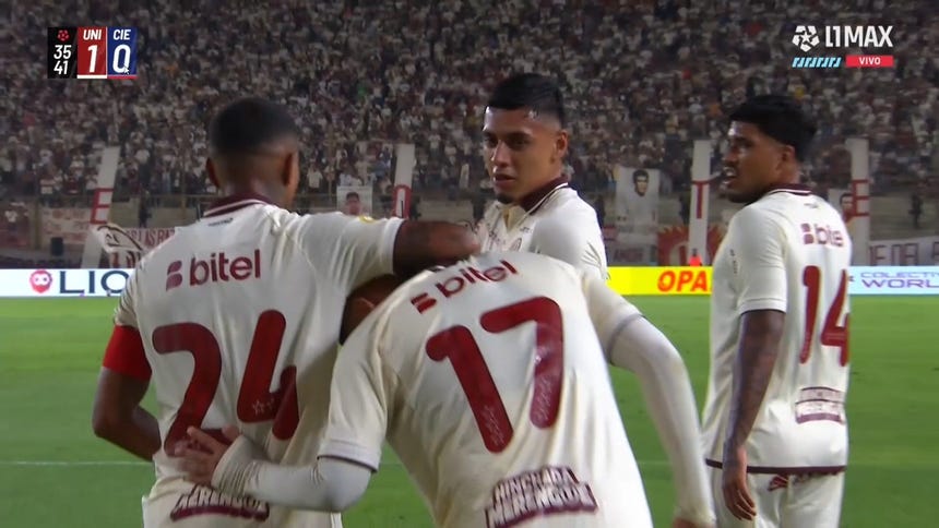 Así fue el gol de Jairo Concha en el Universitario vs Cienciano