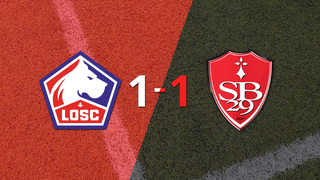 Liga de Francia: Lille no pudo en casa ante Stade Brestois y empataron 1-1