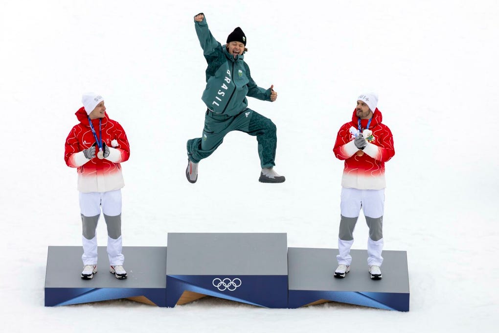 El brasileño, nacido en Noruega, se colgó el oro en la prueba de eslalon gigante masculino del esquí alpino de los Juegos Olímpicos de Invierno Milán-Cortina 2026.