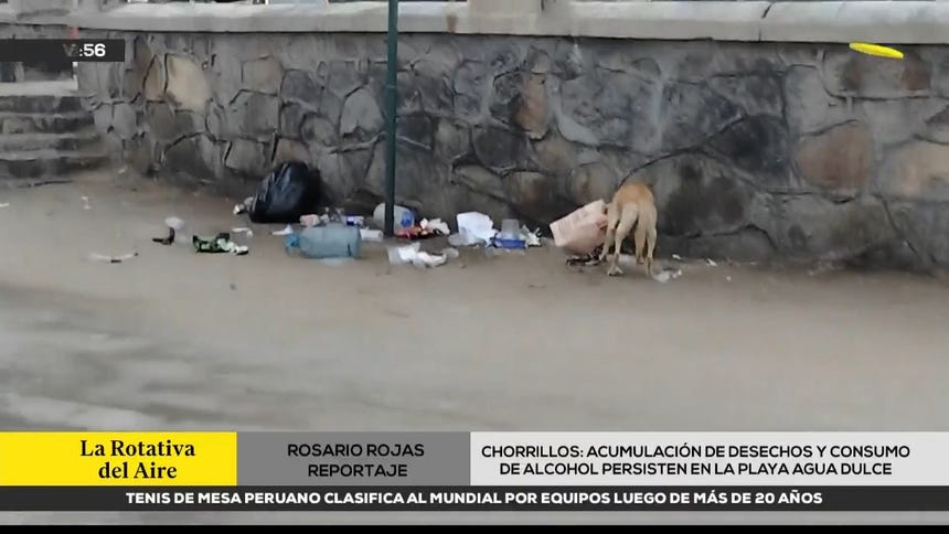 Recorrido de RPP por la playa Agua Dulce. 