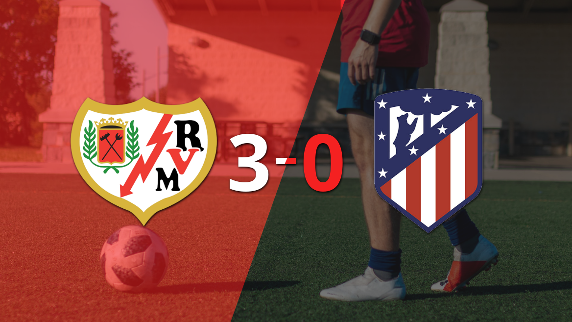 LaLiga EA Sports: Rayo Vallecano fue contundente y goleó 3-0 a Atlético de Madrid