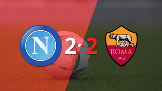Serie A: Roma y Napoli empataron 2 en el 