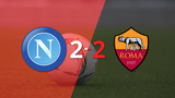 Serie A: Roma y Napoli empataron 2 en el 