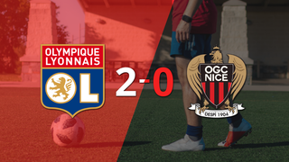 Liga de Francia: Con dos goles, Olympique Lyon se impuso a Nice en el Groupama Stadium