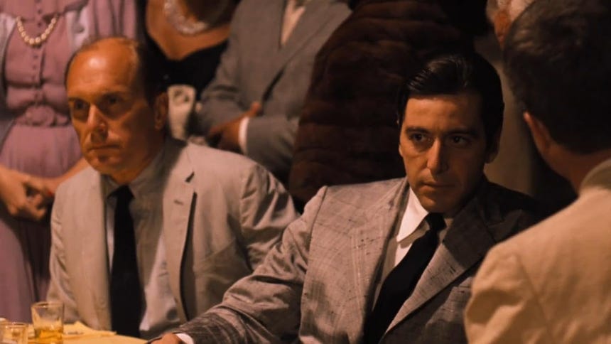 Al Pacino, Robert Duvall y John Cazale en una escena de 'The Godfather Part II' (1974).