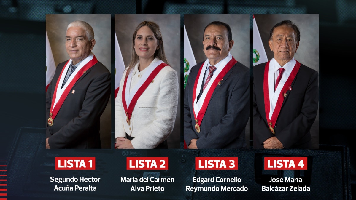 Cuatro candidatos buscan suceder a José Jerí: ¿Quiénes son y cuál es su recorrido parlamentario?