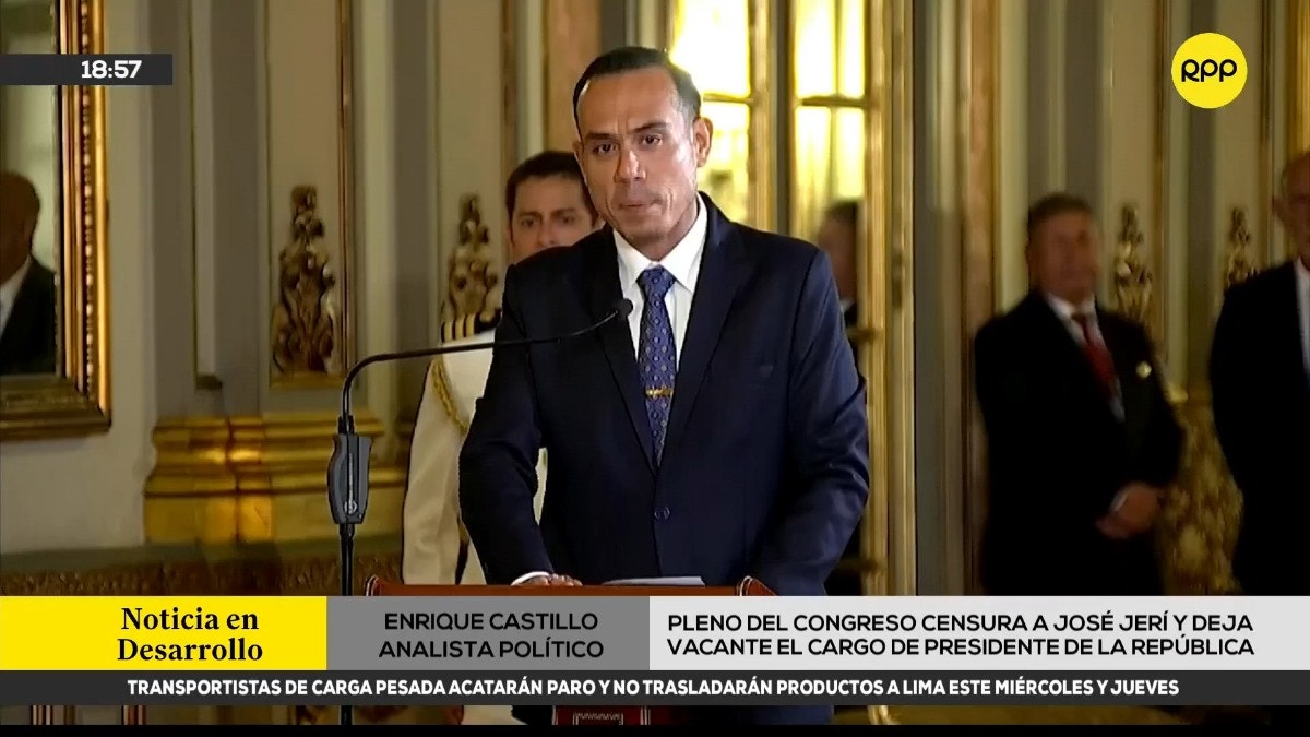 Abogado de José Jerí descarta acción constitucional tras censura