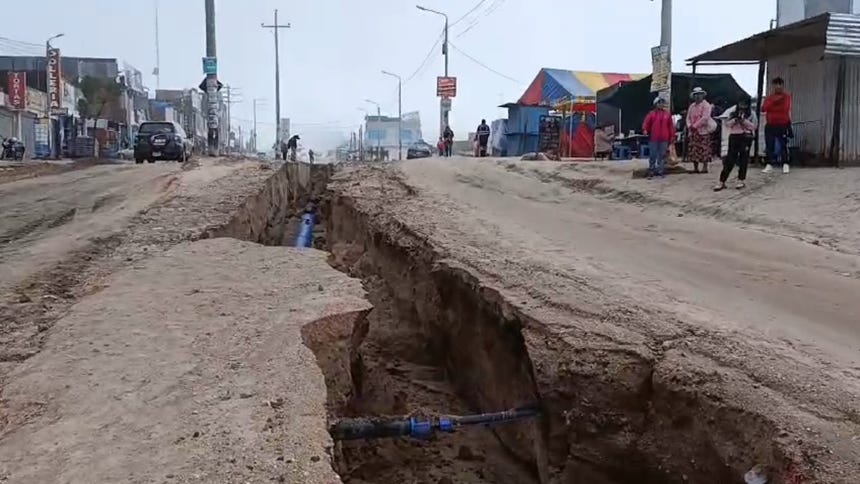 Lluvias dejaron en riesgo las conexiones de agua potable en el sector de José Luis Bustamante y Rivero