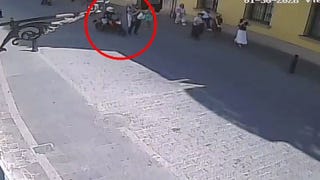 Detienen a delincuente que habría asaltado a turista turco a escasos metros de Palacio de Gobierno [VIDEO]