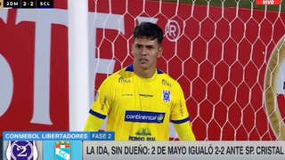 'Blooper' y gol de Cristal: arquero de 2 de Mayo, de ser héroe ante Alianza a fallar en empate final [VIDEO]