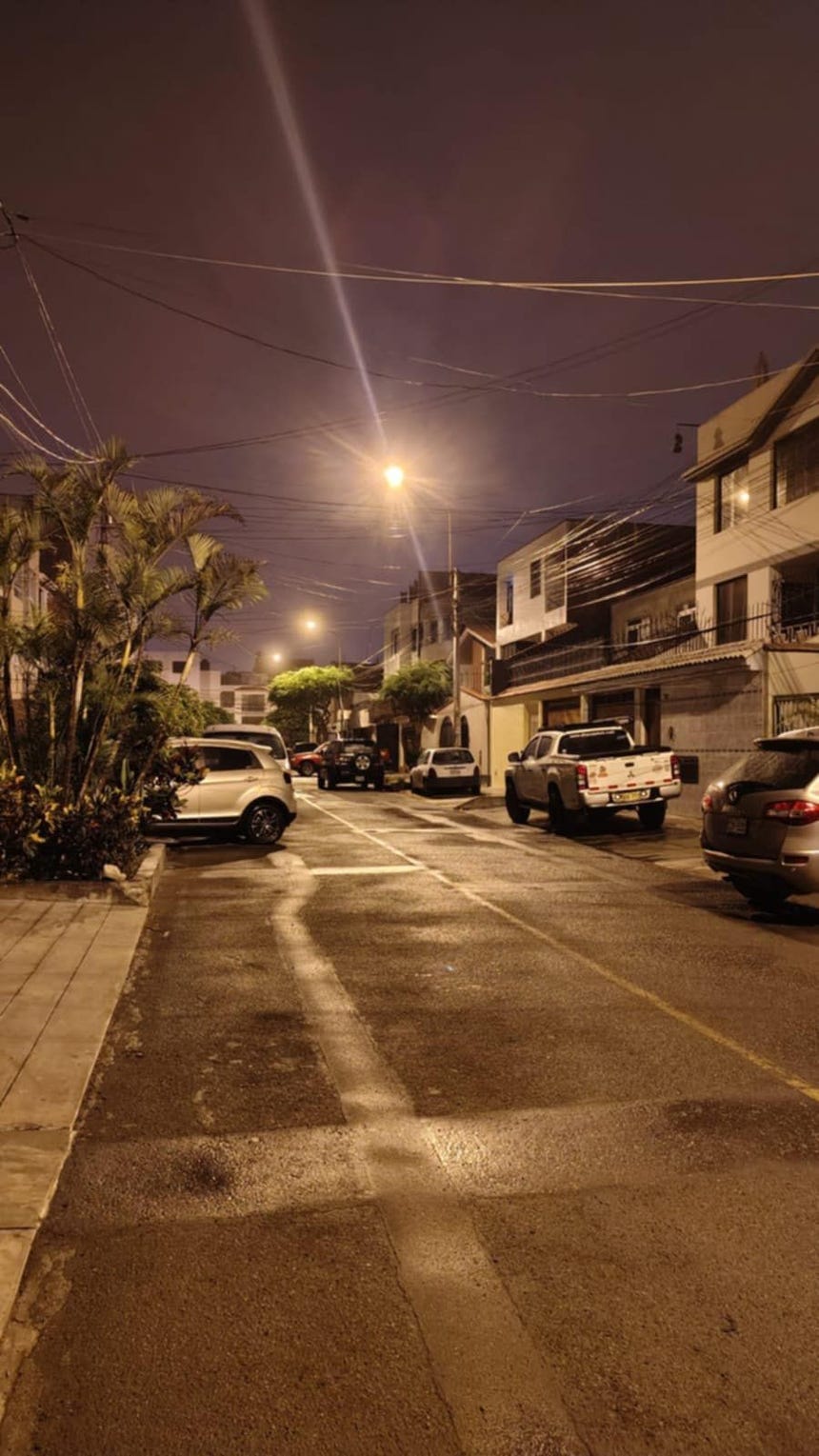 Así amaneció en Chorrillos debido a la intensa garúa.