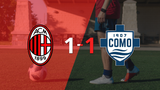 Serie A: Milan y Como 1907 se reparten los puntos y empatan 1-1