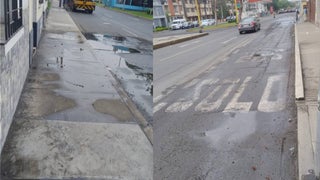 Lince: vecino reporta aniego de agua potable hace casi un mes en un forado de la pista