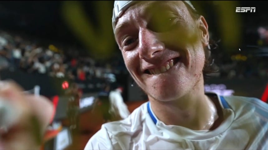 Ignacio Buse tras vencer en los octavos de final de Río Open 2026