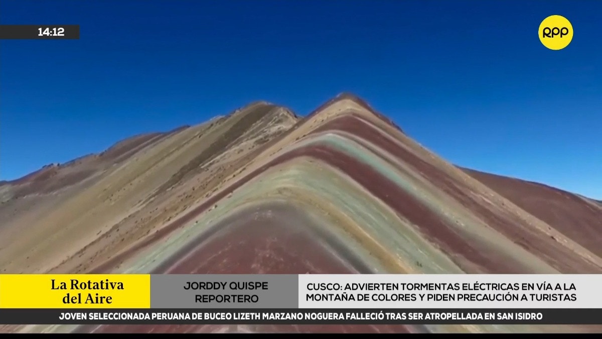 ¡Atención, turistas! Advierten presencia de tormentas eléctricas en vía hacia Montaña de Siete Colores en Cusco