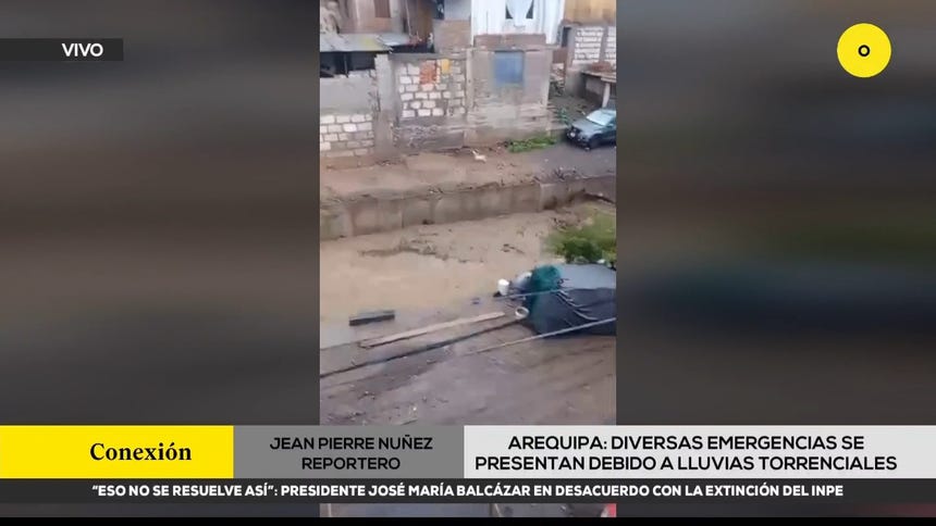 Arequipa: diversas emergencias se presentan debido a lluvias torrenciales 