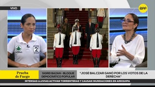 Sigrid Bazán: “José María Balcázar es hoy presidente de la República por los votos de Fuerza Popular, APP y Somos Perú”