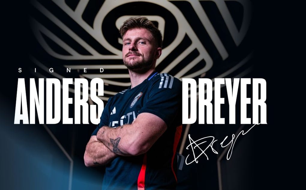 7. Anders Dreyer de San Diego FC - 15 millones de euros.