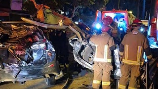 Chosica: bus interprovincial chocó con dos automóviles en plena Carretera Central